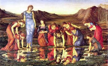Sir Edward Coley Burne-Jones : The Mirror of Venus